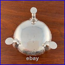 DAVID HENNELL ENGLISH GEORGIAN STERLING SILVER SALT CELLARS REPOUSSE c. 1750