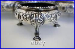 DAVID HENNELL English Georgian Sterling Silver Footed Salt Cellars c1749