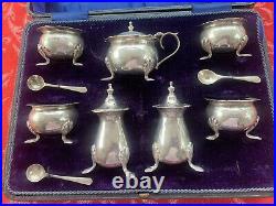 ENGLISH STERLING CONDIMENT SET By JOSEPH GLOSTER