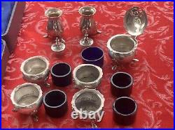 ENGLISH STERLING CONDIMENT SET By JOSEPH GLOSTER