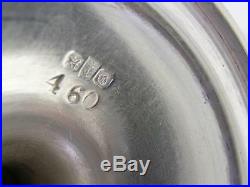 Early Coin Silver GORHAM Master Salt Cellar / Dish MEDALLION c1860s no mono