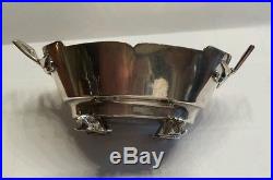 Early Heavy Gorham Sterling Salt Cellar with Mice 750 B