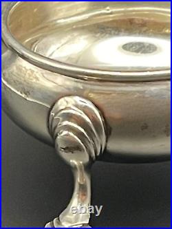 Elegant Antique Sterling Silver Salt Cellars by Haseler Bros, London 1913