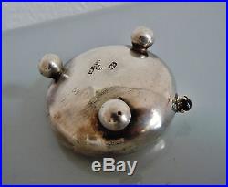 Empire Russian 84 silver Miniature Salt Cellar BOWL design by Carl Faberge