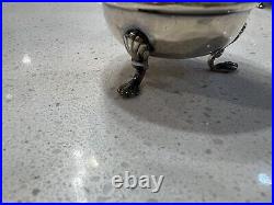 English Sterling Silver 4 Antique Salt Cellars 1903-1906