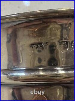 English Sterling Silver 4 Antique Salt Cellars 1903-1906