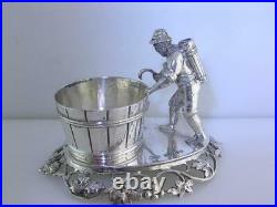 English Sterling Silver figural Salt Cellar Dish WILLIAM MOERING London c1892