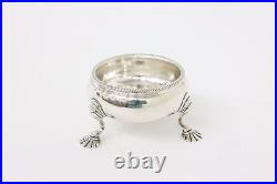 English Victorian or Georgian Antique Sterling Silver Salt Cellar #43411