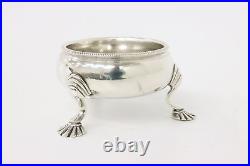 English Victorian or Georgian Antique Sterling Silver Salt Cellar #43876