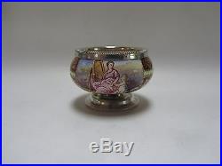 Extremely Rare Ludwig Politzer C1890 Viennese Enameled Silver Open Salt Cellar