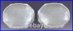 Fab Pair Reed & Barton Sterling Silver Open Salt Cellars with Spoons