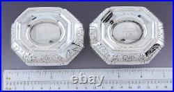 Fab Pair Reed & Barton Sterling Silver Open Salt Cellars with Spoons