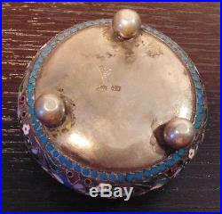Faberge silver salt cellar 84 mark, XIX century, 44 gramm. Very nice, very rare