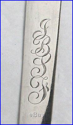 Fantastic 1895 Black Starr & Frost / Redlich Sterling Silver 13 Paper Knife