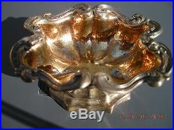 Fantastic Antique Imperial Russian Silver (84) gold washed salt cellar. 1847