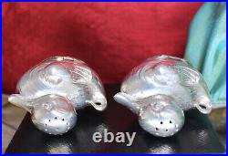 Figural 800 Silver Figural Ducklings Salt & Pepper Shakers HALLMARKED Figurines