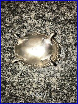 Fine Continental 800 Silver Master Salt Cellar! Ornate Repousse & Chase Work