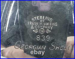 Frank Whiting Sterling Georgian Shell 839 Salt Cellar