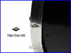 French Sterling Silver Pair Salts Cellars blue or Sugar & spons 2 pc CHERUBS
