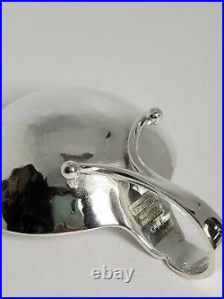 GEORG JENSEN DENMARK Rare Sterling Silver (. 925) Ornamental Salt Spoon Hammered