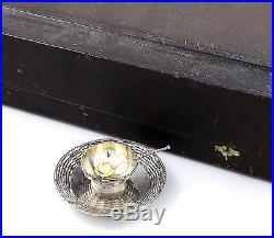 GORHAM Boxed Set Sterling BUTTER PATS and OPEN SALTS
