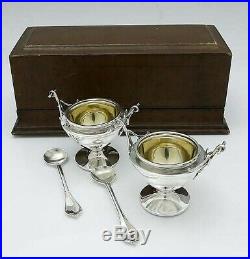 GORHAM Sterling Boxed Set Pair Master SALTS and SPOONS