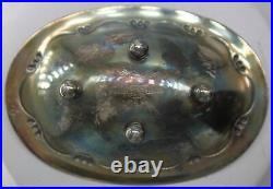 Georg Jensen Denmark Sterling Silver Footed Salt Cellar Dish Bowl #243B, Vintage