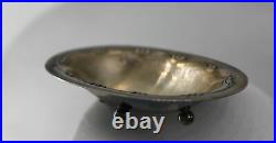 Georg Jensen Denmark Sterling Silver Footed Salt Cellar Dish Bowl #243B, Vintage