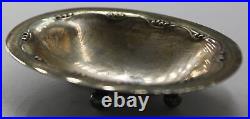 Georg Jensen Denmark Sterling Silver Footed Salt Cellar Dish Bowl #243B, Vintage