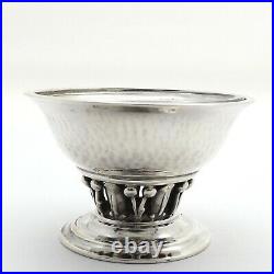 Georg Jensen Louvre Inspired Small Salt Cellar Original Glass Bowl no180 Antique