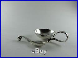 Georg Jensen Silver Salt Cellar WithSpoon and the mark #110
