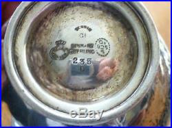 Georg Jensen Sterling Silver 235D Nut Dish Salt Cellar Dish Deco Hand Wrought