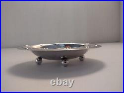 Georg Jensen Sterling Silver Salt Cellar / Dip 243 D Hand-hammered Open Salt