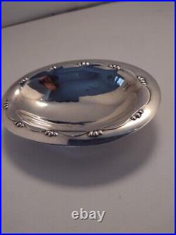 Georg Jensen Sterling Silver Salt Cellar / Dip 243 D Hand-hammered Open Salt