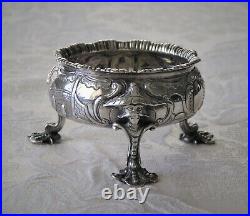 George III Sterlng Silver Chinoiserie Master Salt, David Hennell, 1760