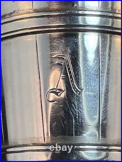 George Sharp Sterling Silver Figural Bucket Form Open Salt Cellar Swing Handle