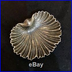 Gianmaria Buccellati 925 Silver Salt Cellar Ring Dish Clam Shell Design