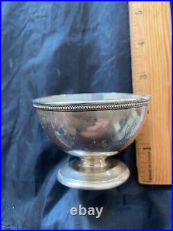 Gorham Antique Coin Silver SALT CELLAR SINGLE LIGHT MONO GREAT SHAPE ERA 1850'S