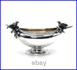 Gorham Antique Coin Silver Salt With Doves 1863 1890 Mark