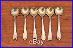 Gorham Sterling Set 6 Gold Wash Salt Dips, 6 Gold Wash Salt Spoons original case