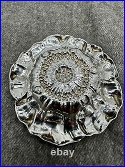 Gorham Sterling Silver Butter Pat Nut Dish Marigold # 868 & Poppy #866