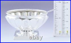 Great Pair Tiffany & Co Sterling Silver Fluted Open Salt Cellars