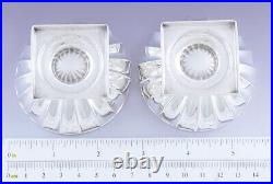 Great Pair Tiffany & Co Sterling Silver Fluted Open Salt Cellars