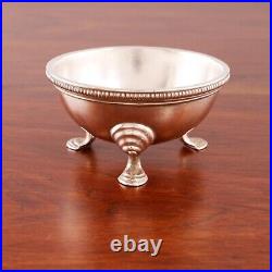 Heavy Bigelow Bros & Kennard Boston Sterling Silver Footed Master Salt Cellar