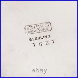 Heavy Ensko Sterling Silver Salt Cellar Repro Georgian Hoofed Feet No Monogram