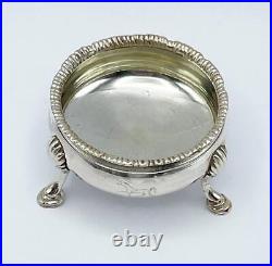 Hester Bateman Silver Salt Cellar London 1782 Horse Crest