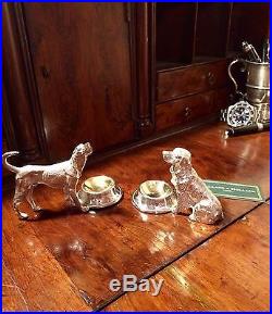 Holland & Holland Silver And Bronze Dog Table Salt Cellar Shotgun. Not Purdey