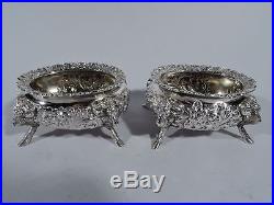 Howard Open Salts 60 Antique Neoclassical Pair American Sterling Silver