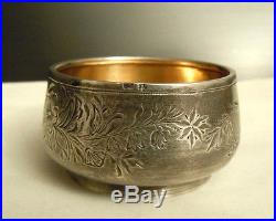Imperial RUSSIAN Antiques 84 Silver Salt Cellar Caviar Bowl design by Faberge