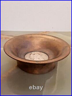 Imperial Russian Imperial Silver Ruble 1804 Base, Bronze Salt Cellar